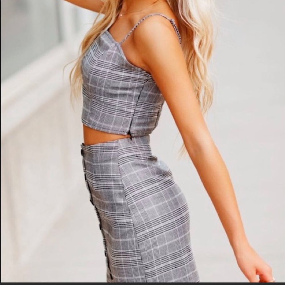 Lottie Moss PacSun Two Piece Skirt Set